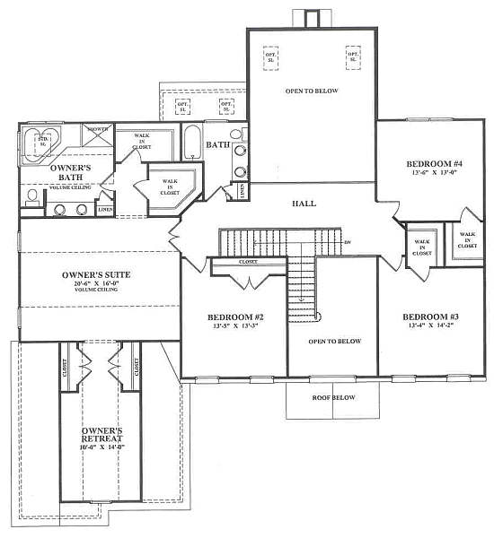 English Country Manor 2nd Floor Plan