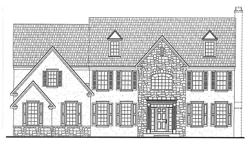 Manchester English Country Manor Model Elevation