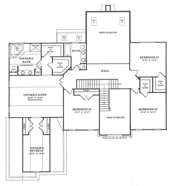 Manchester English Country Manor 2nd Floor Plan