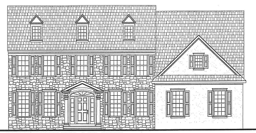 Normandy Country Manor Model Elevation