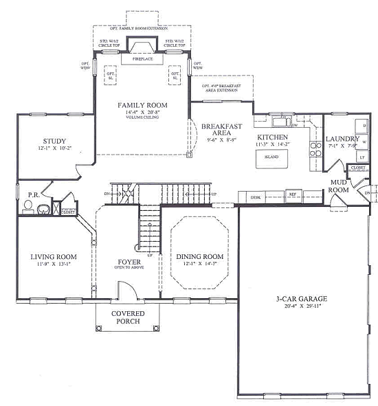 Normandy Country Manor 1st Floor Plan