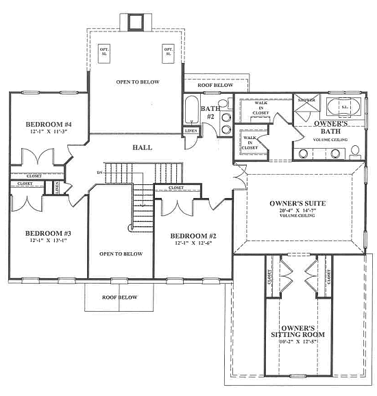 Normandy Country Manor 2nd Floor Plan