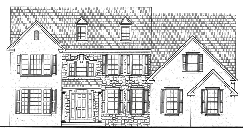 Normandy English Country Manor Model Elevation