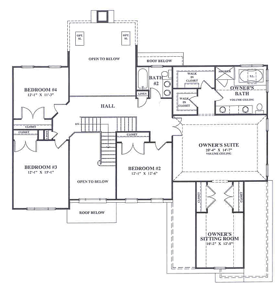 Normandy English Country Manor 2nd Floor Plan
