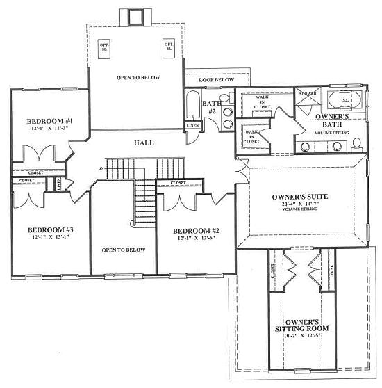 Normandy Traditional 2nd Floor Plan