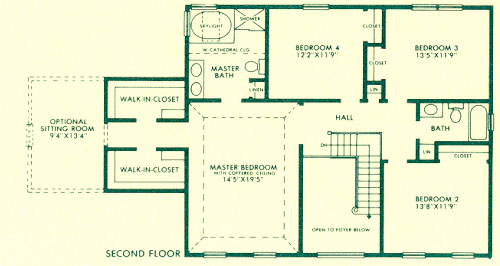 2nd Floor Plan - WB Homes Incorporated - Montgomery County real estate