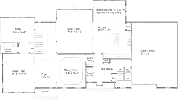 Country Manor 1st Floor Plan