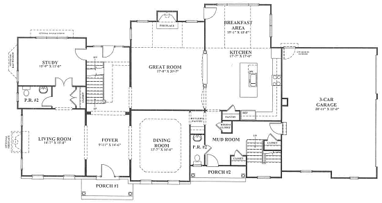 European Classic 1st Floor Plan