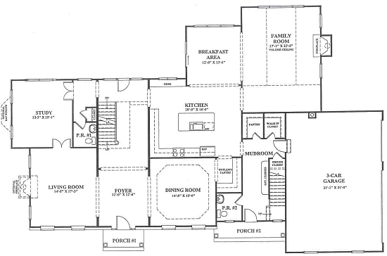 Country Manor 1st Floor Plan