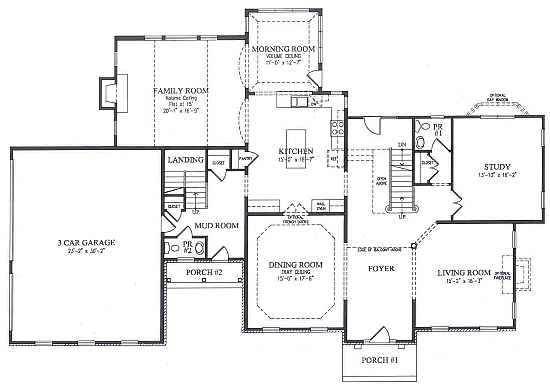 Traditional 1st Floor Plan