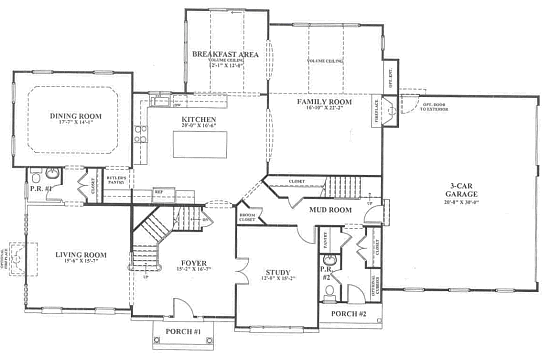 European Classic 1st Floor Plan