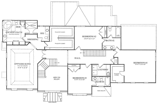 European Classic 2nd Floor Plan