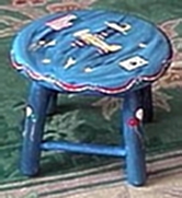 Children's Hand Painted Stool Designs